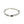 Woven Rope Bracelet with Black Sapphire X Accents in Sterling Silver