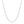 Sterling Silver Rhodium Plated Round Cable Chain (1.10 mm)