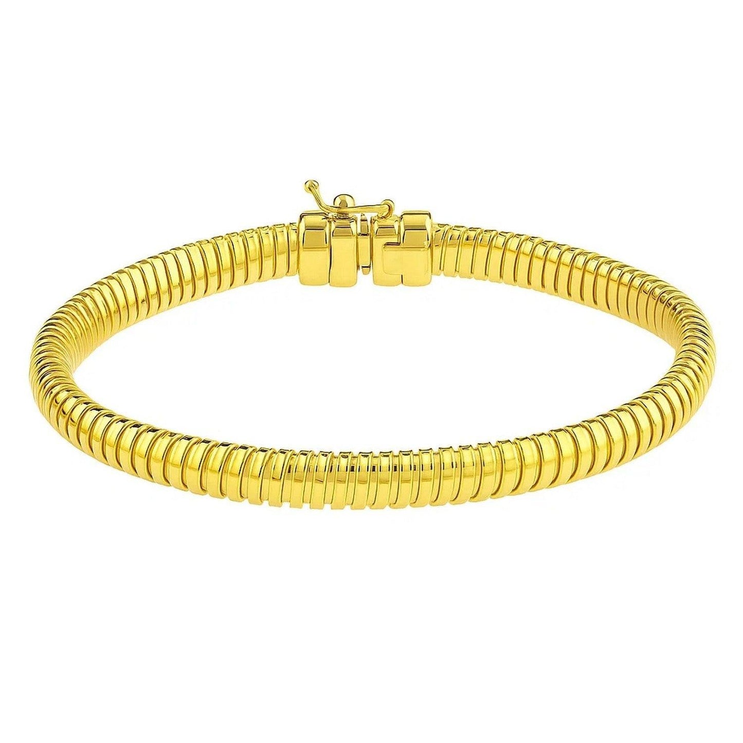 Tubogas Bracelet  in 14K Yellow Gold (5.00 mm)