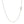 14k White Gold Oval Cable Link Chain (0.85 mm)