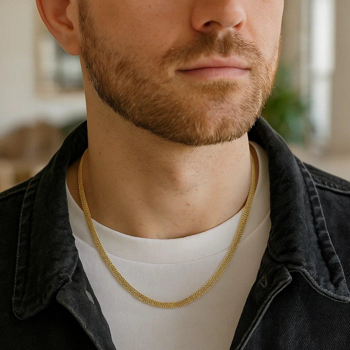 14k Yellow Gold Bismark Chain (3.50 mm)