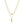 14k Yellow Gold Double-Strand Chain Necklace with Puff Moon and Star