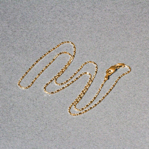14k Yellow Gold Diamond-Cut Bead Chain (0.90 mm)