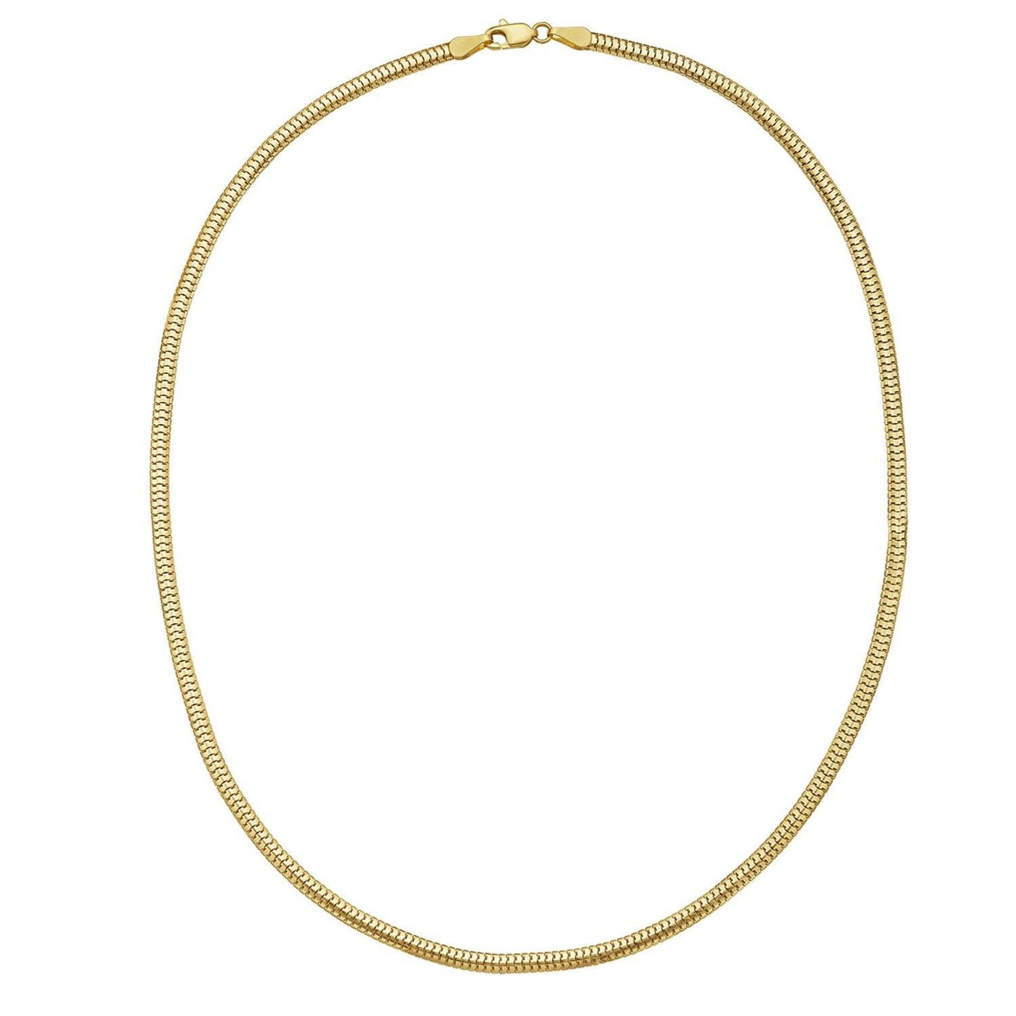 14K Yellow Gold Lite Oval Snake Chain (3.30 mm)