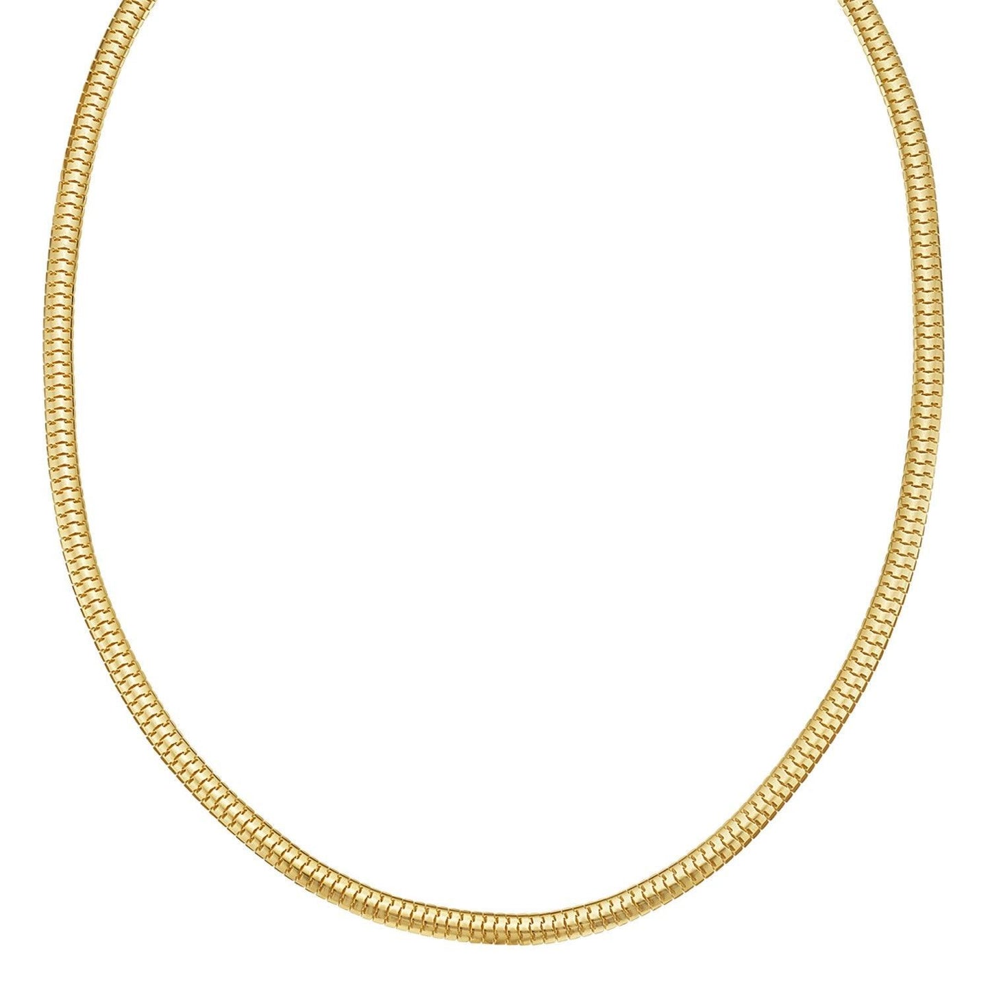 14K Yellow Gold Lite Oval Snake Chain (4.50 mm)
