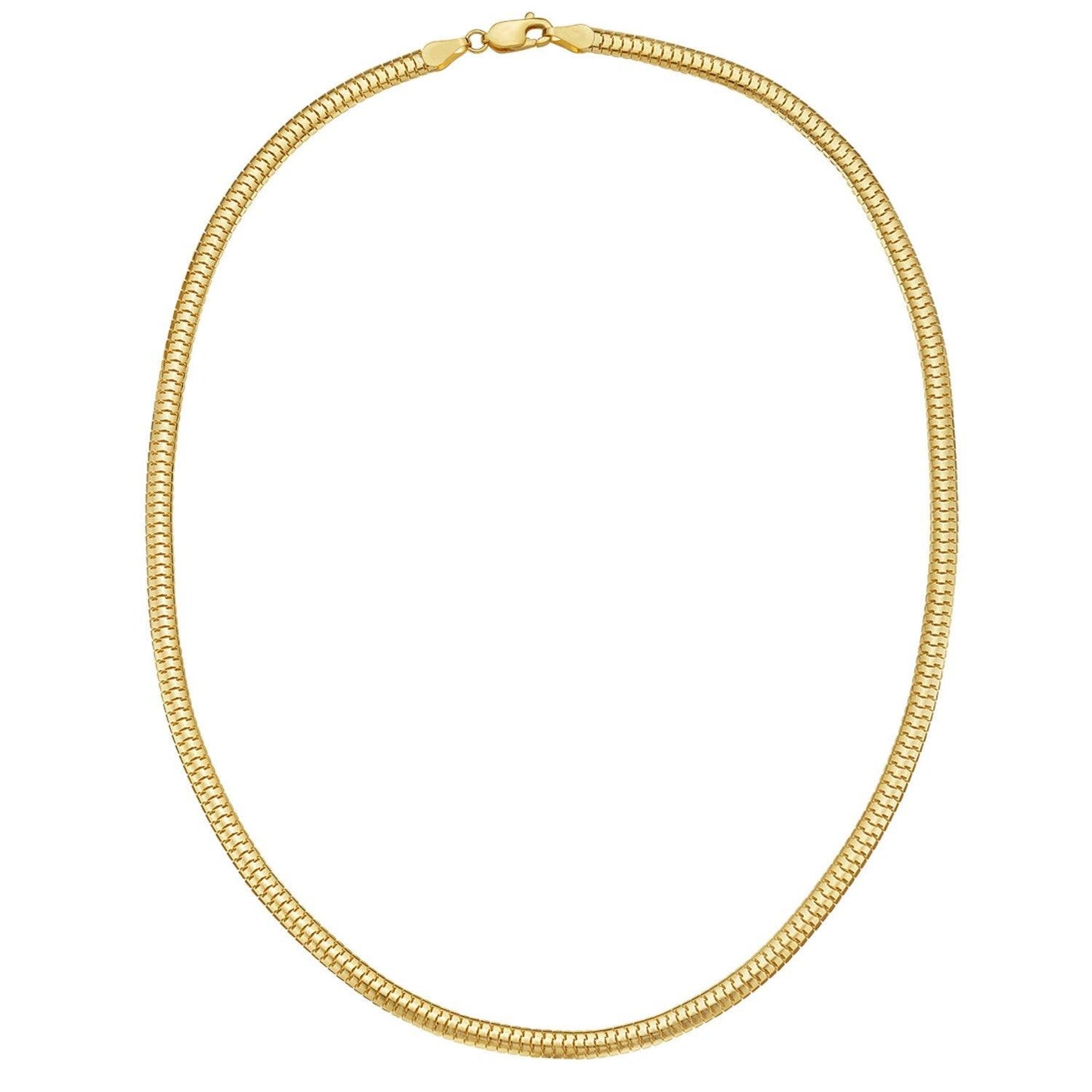 14K Yellow Gold Lite Oval Snake Chain (4.50 mm)