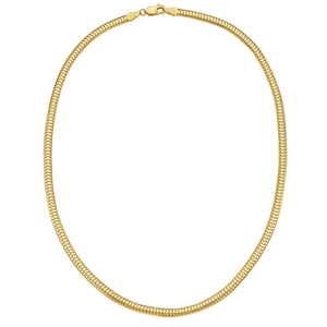14K Yellow Gold Lite Oval Snake Chain (4.50 mm)