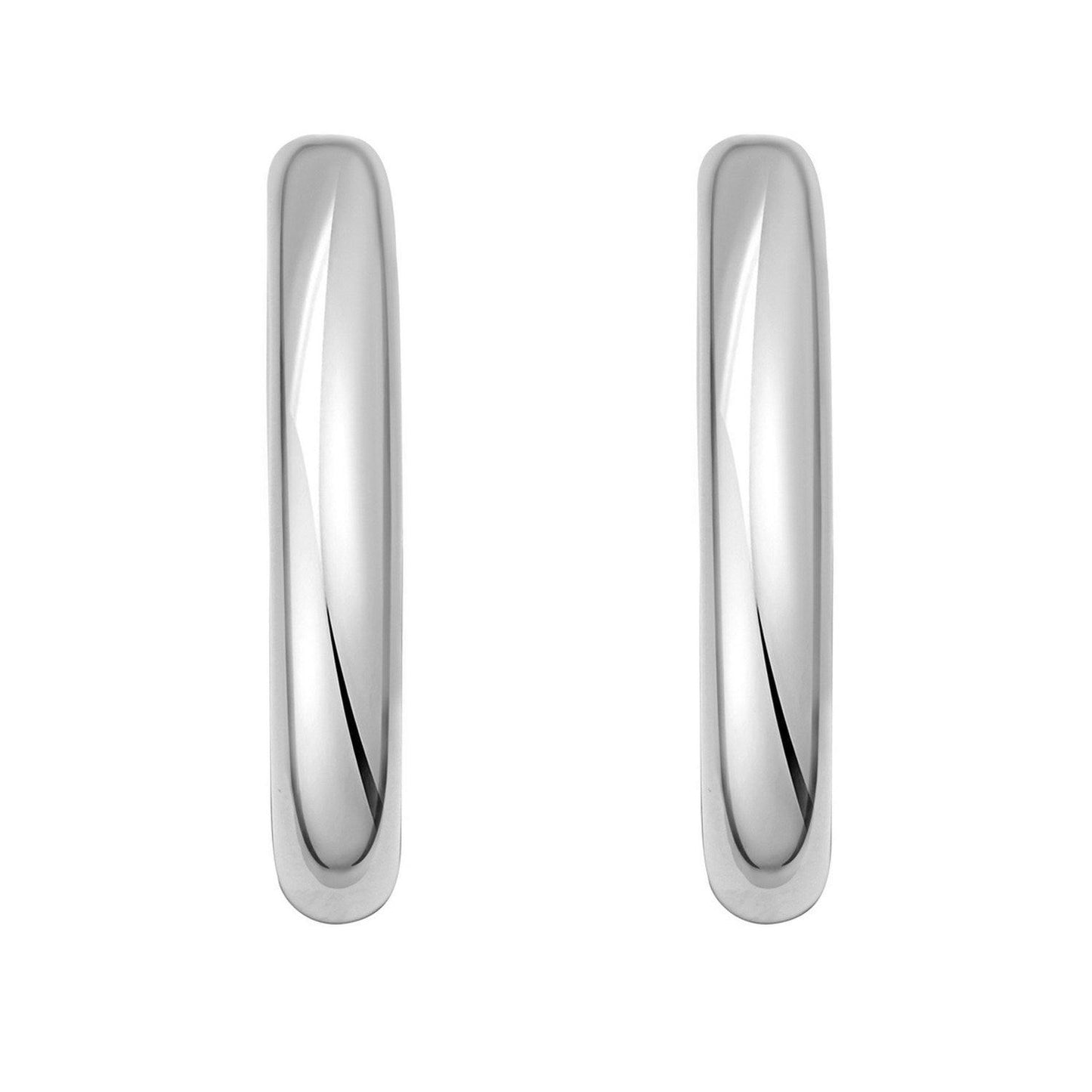 Sterling Silver Round Hoop Earrings