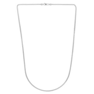 14k White Gold Light Gourmette Chain (2.20 mm)