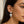 Sterling Silver Rhodium Plated Puffed Double Heart Drop Earrings