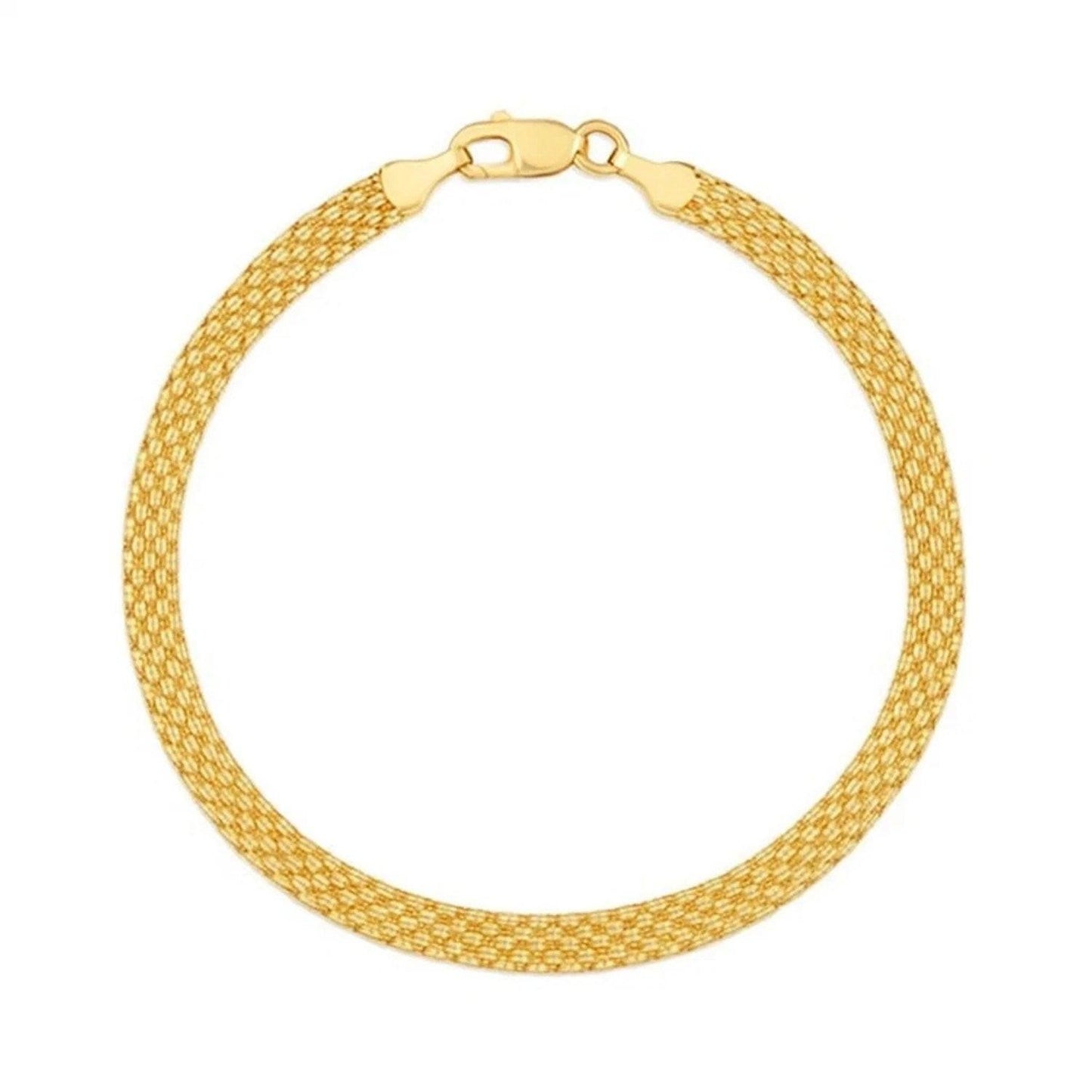14k Yellow Gold Bismark Bracelet (4.70 mm)