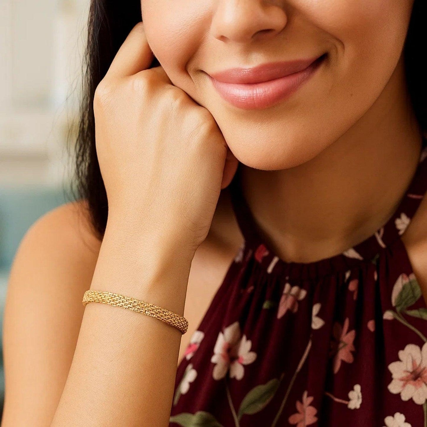 14k Yellow Gold Bismark Bracelet (4.70 mm)