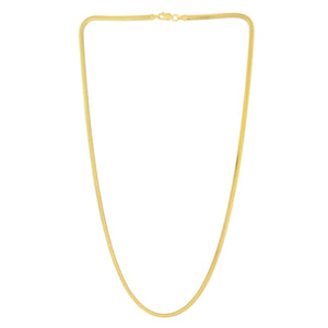 14K Yellow Gold Oval Snake Chain (3.30 mm)