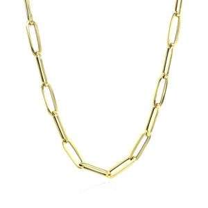 14K Yellow Gold Bold Paperclip Chain (4.20 mm)