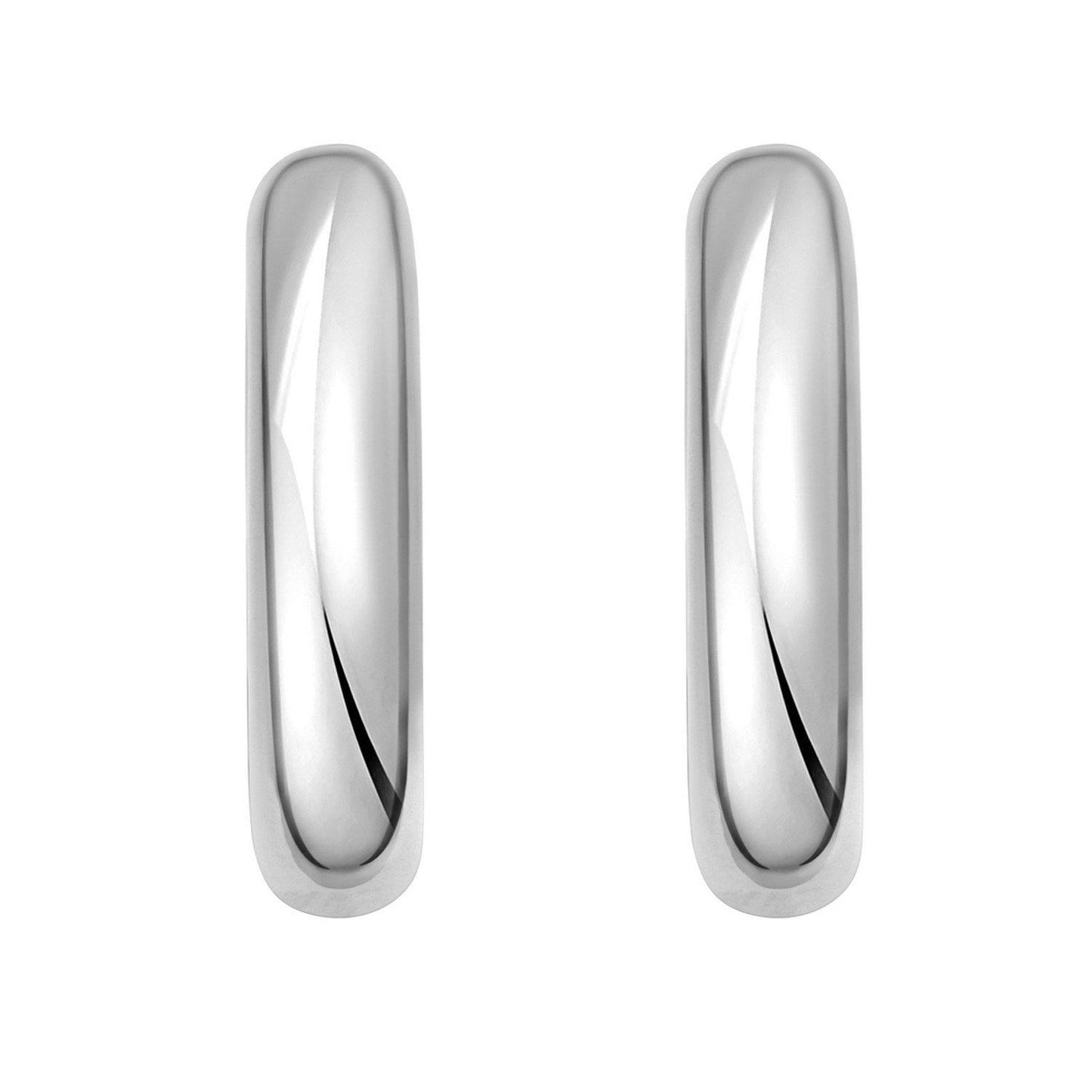 Sterling Silver Round Hoop Earrings