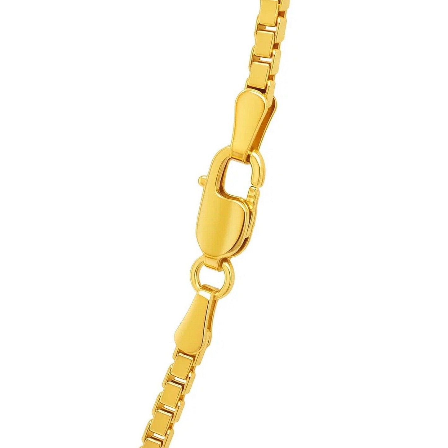 14k Yellow Gold Semi Solid Box Chain (1.80 mm)