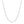 14k White Gold Round Cable Link Chain (1.50 mm)