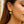 Sterling Silver Yellow Gold Plated Puffed Double Heart Drop Earrings
