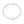 Sterling Silver Rhodium Plated Engravable Circle Paperclip Bracelet (2.10 mm)