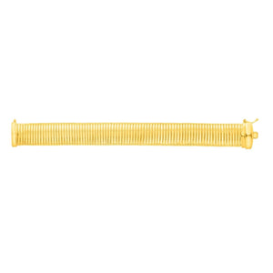 Sterling Silver Yellow Gold Plated Thick Tubogas Bracelet (16.00 mm)