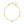 14k Yellow Gold Puff Heart Adjustable Anklet