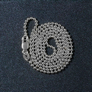 14k White Gold Bead Chain 1.5mm (1.50 mm)