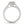 14k White Gold Square Outer Shape Round Diamond Engagement Ring (3/4 cttw)