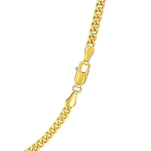 3.60mm 14K Yellow Gold Gourmette Chain