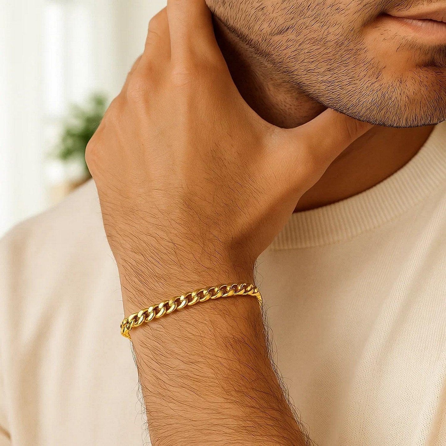 10k Yellow Gold Light Miami Cuban Bracelet (5.50 mm)