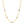 14K Yellow Gold Multi Gemstone Curb Chain Necklace