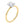 2 Carat Emerald Lab Grown IGI G/VS1 Diamond Solitaire Ring in 10K Yellow Gold