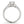 14k White Gold Double Prong Multirow Band Diamond Engagement Ring (1 1/8 cttw)