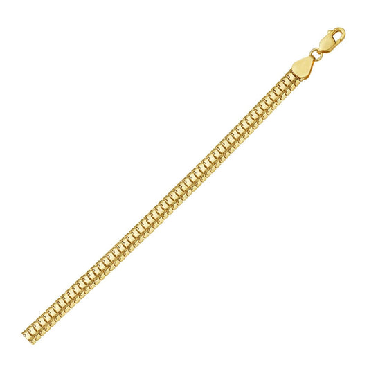 14K Yellow Gold Lite Oval Snake Chain (6.50 mm)
