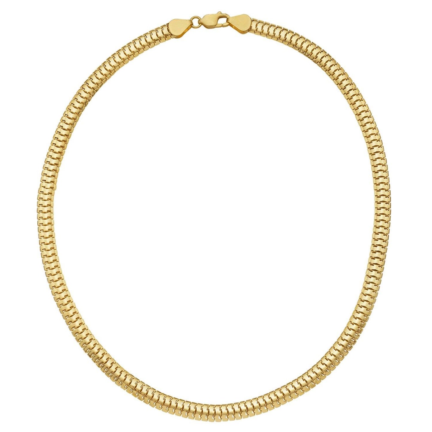 14K Yellow Gold Lite Oval Snake Chain (6.50 mm)