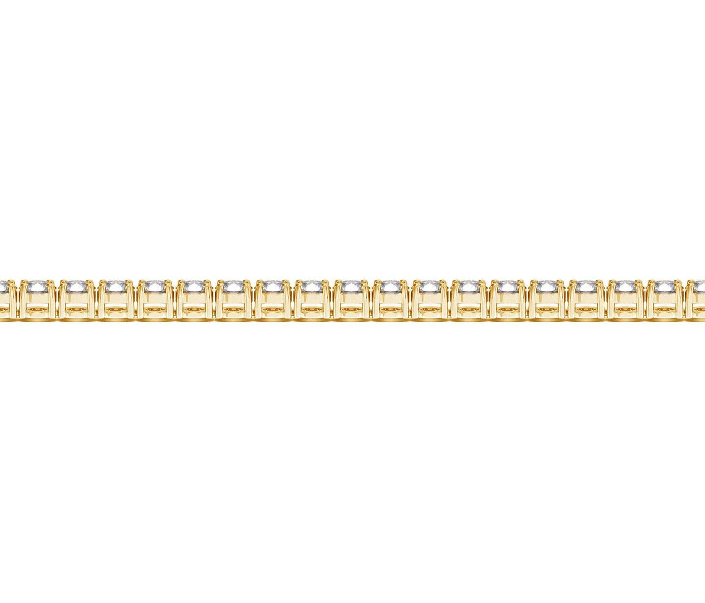 Lab Grown Round Diamond Tennis Bracelet in 14k Yellow Gold(5 cctw  F/G  VS2/SI1)