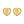 Sterling Silver Yellow Gold Plated Puffed Large Heart Stud Earrings