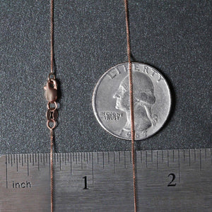 14k Rose Gold Classic Box Chain (0.45 mm)