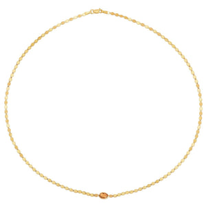 14K Yellow Gold Citrine Mirrored Chain (2.20 mm)