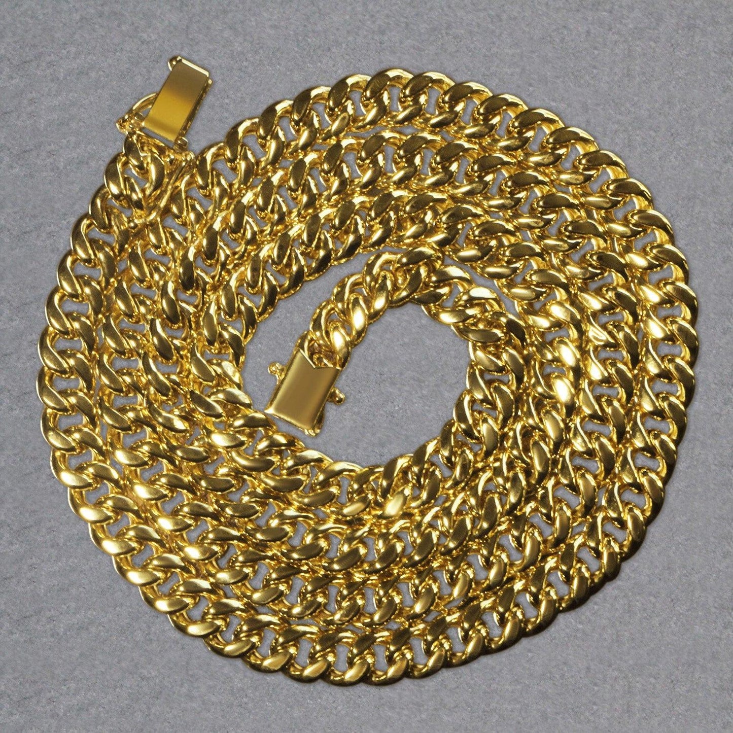 10k Yellow Gold Semi Solid Miami Cuban Chain (6.10 mm)