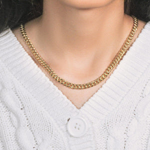 10k Yellow Gold Semi Solid Miami Cuban Chain (6.10 mm)