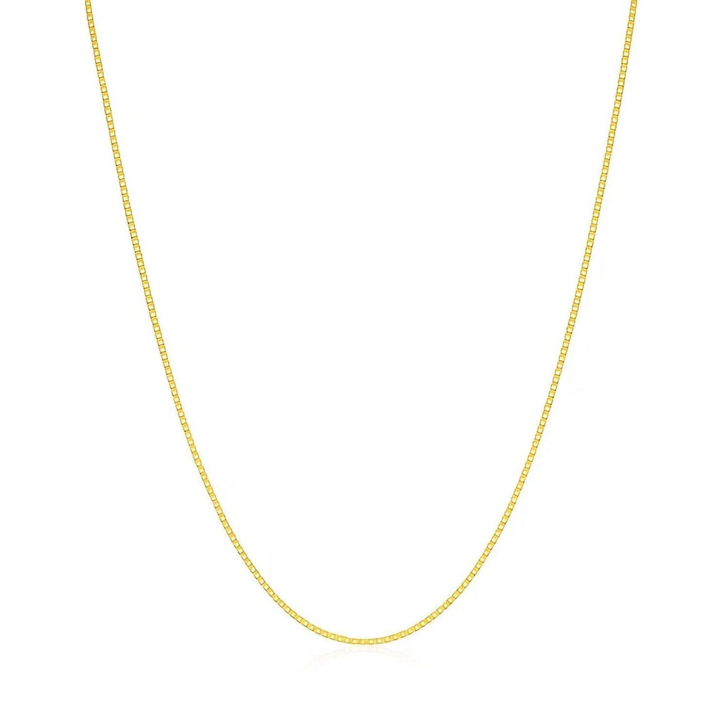 14k Yellow Gold Classic Box Chain (0.45 mm)