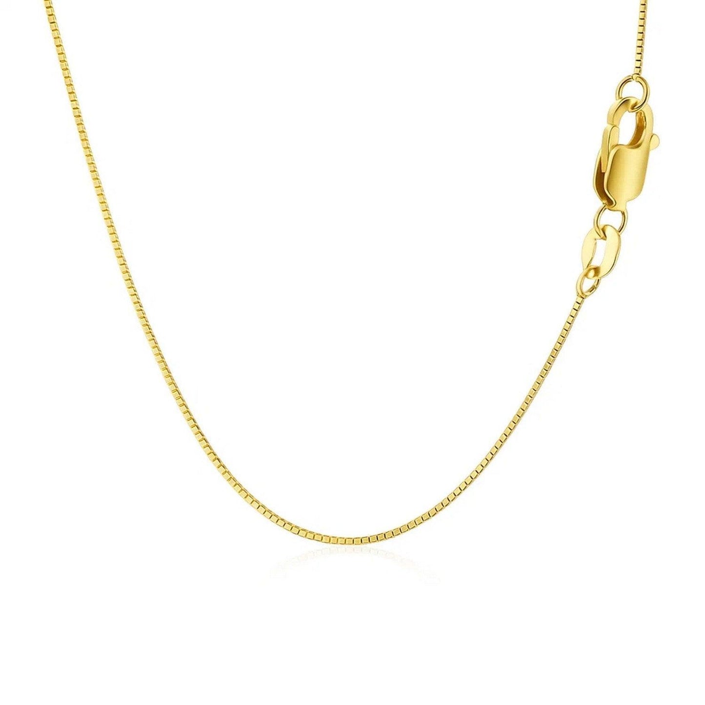 14k Yellow Gold Classic Box Chain (0.45 mm)