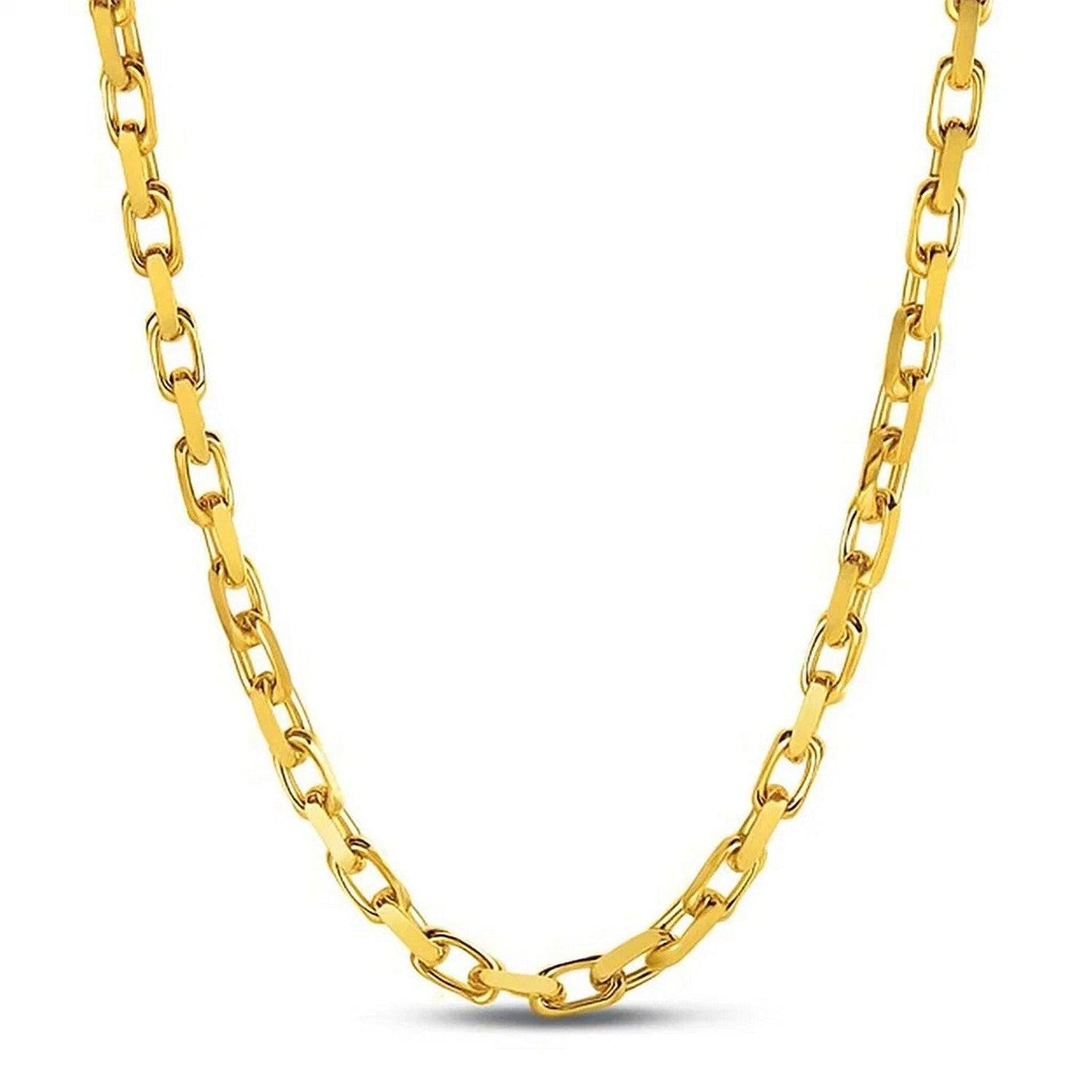 14k Yellow Gold French Cable Link Chain (6.1 mm)