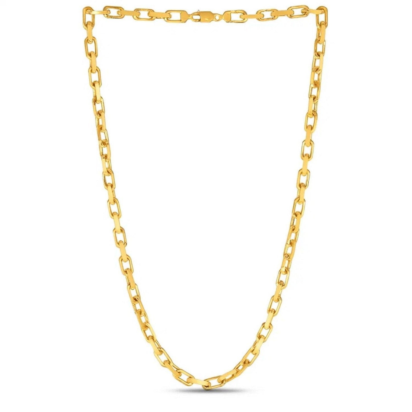 14k Yellow Gold French Cable Link Chain (6.1 mm)