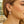 10K White Gold Graduated Oval Light Weight Hoop Earrings