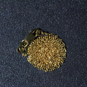 18k Yellow Gold Diamond Cut Cable Link Chain (0.80 mm)