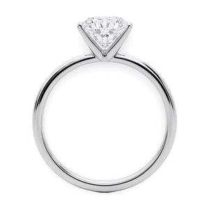 2 Carat Round Lab Grown IGI G/VS1 Diamond Solitaire Ring in Sterling Silver