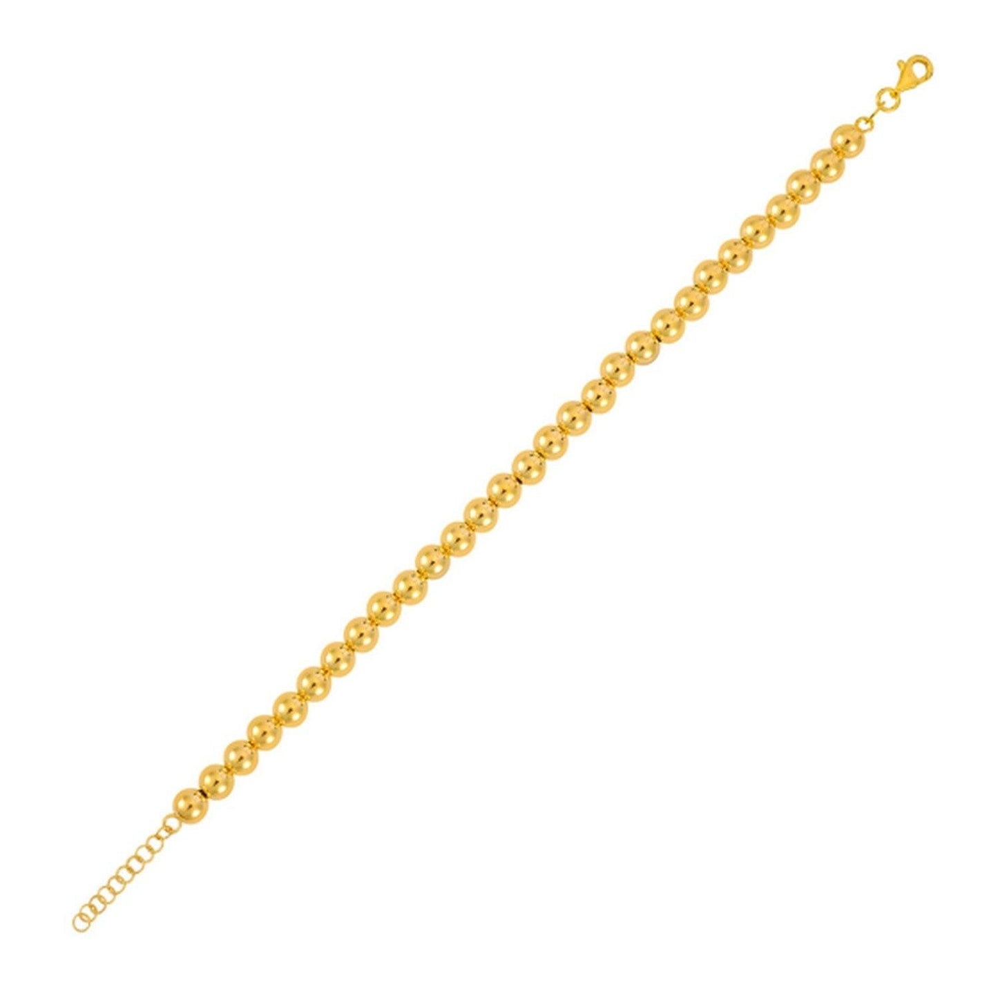 14k Yellow Gold Bead Chain (6mm)