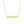 14k Yellow Gold Chain Necklace with a Shiny Flat Bar