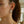 Sterling Silver Puffed Double Row Crossover C Hoop Earrings